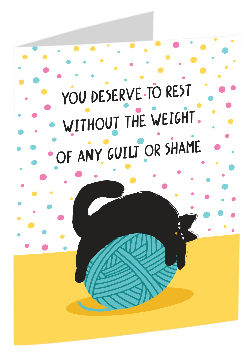 "You Deserve To Rest" - A Card To Help People With Depression Let Go Of Guilt And Shame